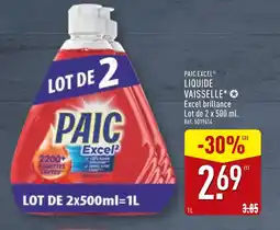 ALDI Paic Excel Liquide vaisselle* ✪ offre
