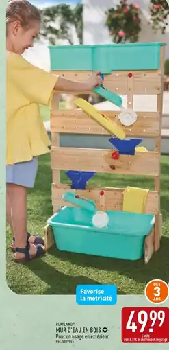 ALDI PLAYLAND MUR D'EAU EN BOIS offre