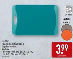 ALDI Crofton Planche à découper offre