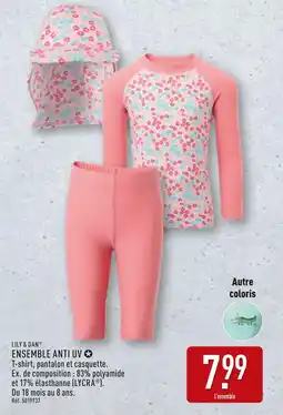 ALDI LILY & DAN ENSEMBLE ANTI UV offre