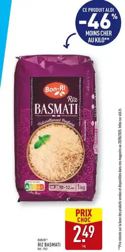 ALDI Bon Ri Riz Basmati offre