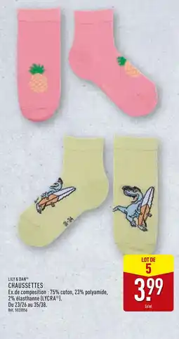 ALDI LILY & DAN Chaussettes offre