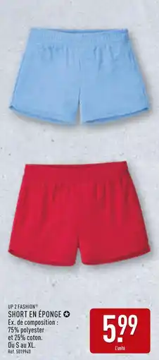 ALDI UP 2 FASHION Short en éponge offre