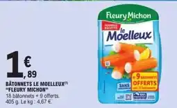 E.Leclerc Fleury michon - bâtonnets le moelleux offre