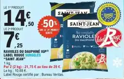 E.Leclerc Saint jean - ravioles du dauphine igp label rouge surgelés offre