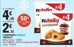 E.Leclerc Nutella - 4 croissants surgelés offre