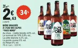 E.Leclerc Face nord - bière brassée à l'eau des alpes offre