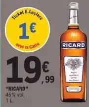 E.Leclerc E.leclerc - ricard 45% vol offre