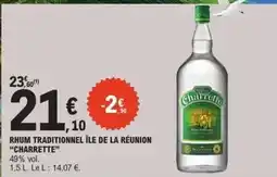 E.Leclerc Charrette - rhum traditionnel ile de la réunion offre
