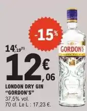 E.Leclerc Gordon's - london dry gin offre