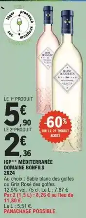 E.Leclerc Bonfils - igp méditerranée offre
