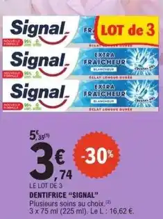 E.Leclerc Signal - dentifrice offre