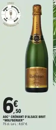 E.Leclerc Brut - aoc remant d'alsace wolfberger offre