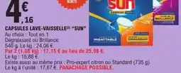 E.Leclerc Sun - capsules lave-vaisselle offre
