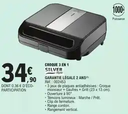 Silver style - croque 3 en 1 silver