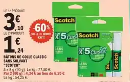 Clas - bâtons de colle sic sans solvant
