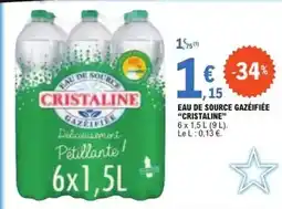 Cristaline - eau de source gazéifiée