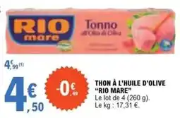 E.Leclerc Rio - thon à l'huile d'olive rio mare offre