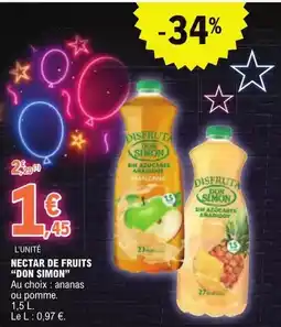 E.Leclerc Simon - nectar de fruits offre