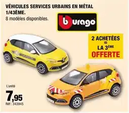 Autobacs Burago - véhicules services urbans en métal offre