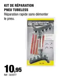 Autobacs Kit de réparation pneu tubeless offre