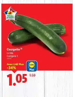 Lidl Courgette offre