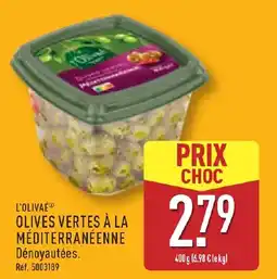 ALDI L'OLIVAÉ Olives vertes à la méditerranéenne offre