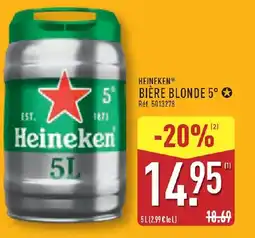 ALDI HEINEKEN Bière blonde 5° offre