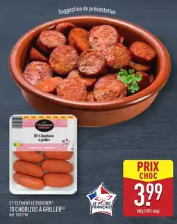 ALDI ST-CLÉMENT LE BOUCHER 10 chorizos à griller offre