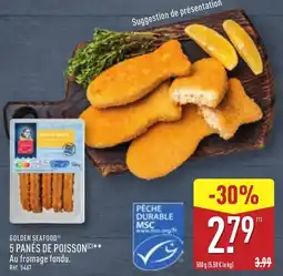 ALDI GOLDEN SEAFOOD 5 panés de poisson offre