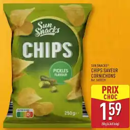 ALDI SUN SNACKS Chips saveur cornichons offre