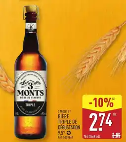 ALDI 3 MONTS Bière triple de dégustation 9,5° offre