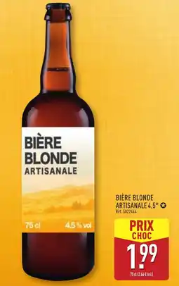 ALDI BIÈRE BLONDE ARTISANALE 4,5° offre