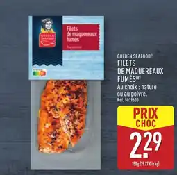 ALDI GOLDEN SEAFOOD Filets de maquereaux fumés offre