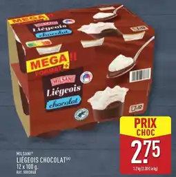 ALDI MILSANI Liégeois chocolat offre