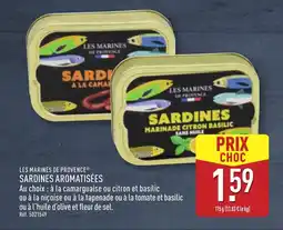 ALDI LES MARINES DE PROVENCE Sardines aromatisées offre