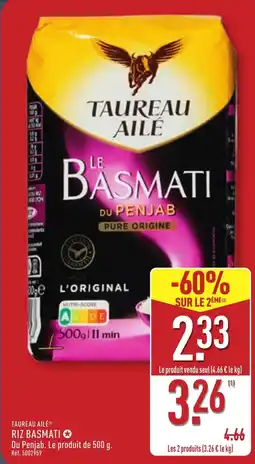 ALDI TAUREAU AILÉ Riz basmati offre