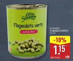 ALDI ALL SEASONS Flageolets verts offre