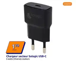 Action Watts - chargeur secteur usb-c offre