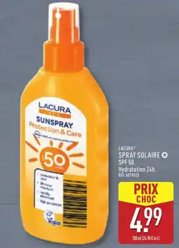 ALDI LACURA Spray solaire spf 50. offre