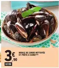 E.Leclerc Moule de corde nettoyée et prête à cuire offre