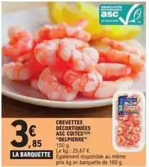 E.Leclerc Delpierre - crevettes décortiquées asc cuites offre