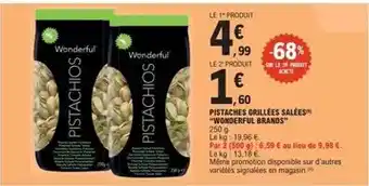 E.Leclerc Wonderful - pistaches grillées salées offre