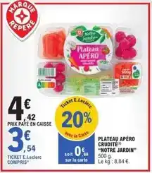 E.Leclerc Plateau apéro crudite offre