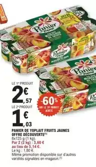 E.Leclerc Yoplait - painée de voplait fruits jaunes offre