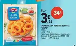 Escal - calamar à la romaine surgelé