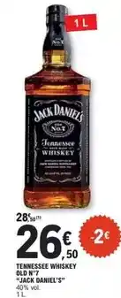 E.Leclerc Jack daniel's - tennessee whiskey offre