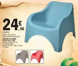 E.Leclerc Orange - fauteuil de jardin offre
