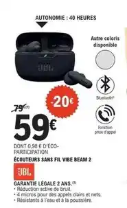 E.Leclerc Jbl - garantie légale 2 ans offre