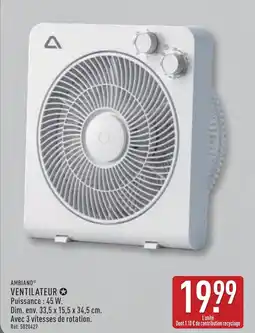 ALDI AMBIANO Ventilateur offre
